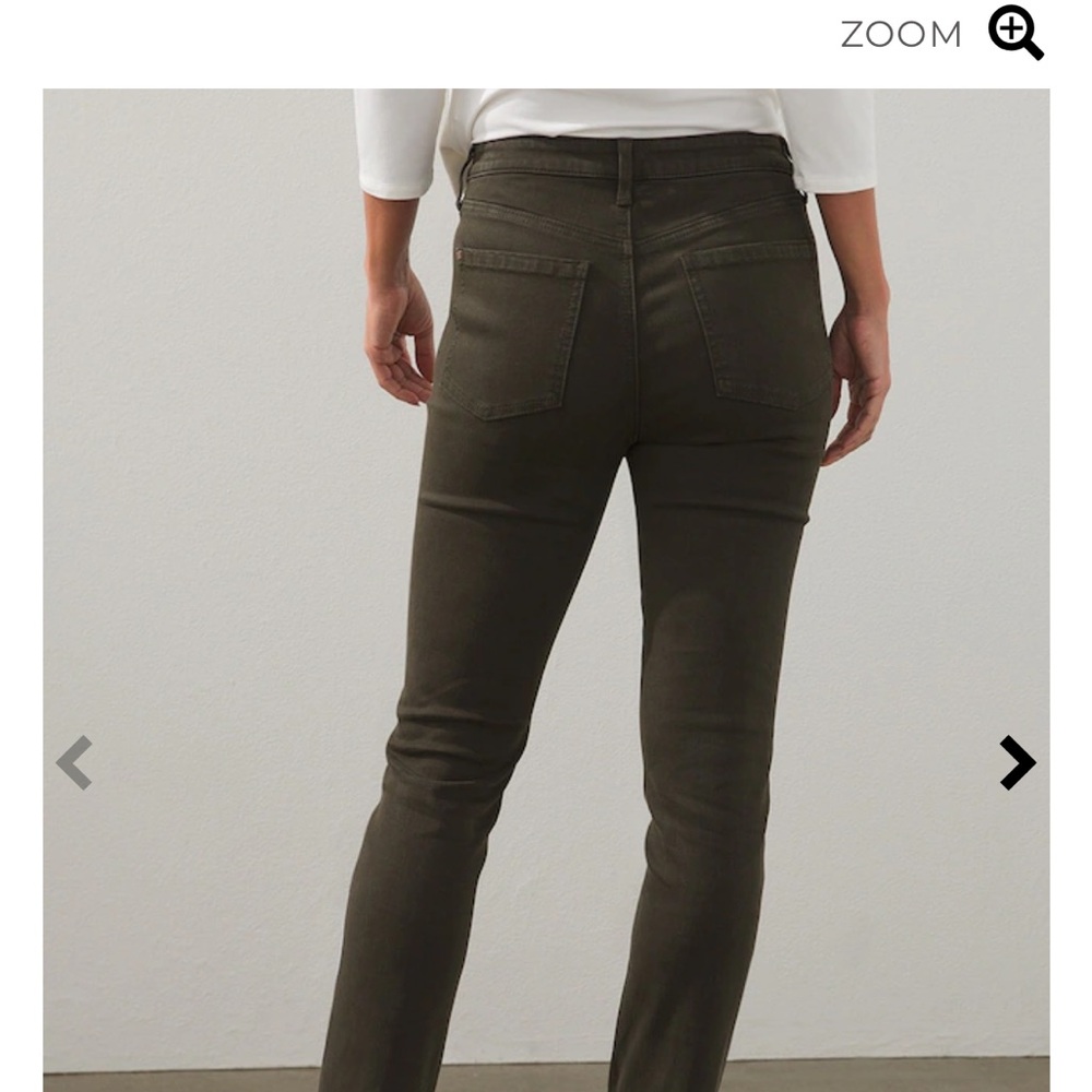 Chico’s Define Me Denim Slim Leg Jeans in Primordial Forest (gray/green)